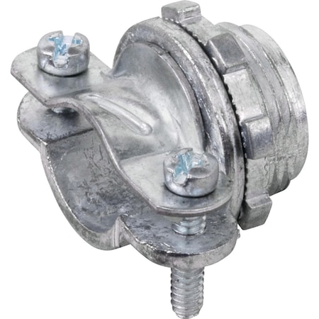 Halex Clamp, Conduit Use, 3/4 in, Die Cast Zinc 05107B